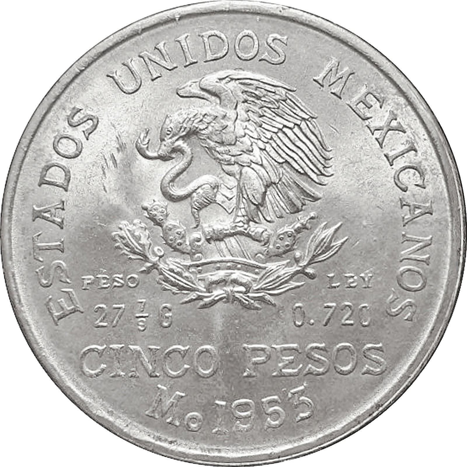 monedas de 5 pesos mexicanos conmemorativas