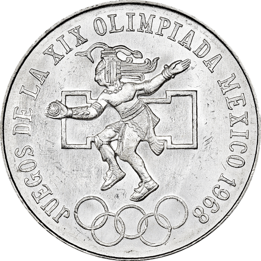 Moneda 25 Pesos Juegos Olímpicos Plata