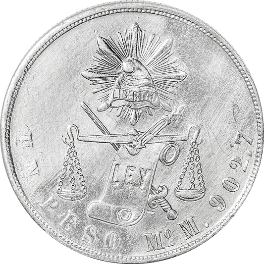 Moneda 1 Peso Balanza Plata (Año/Ceca Aleatorio, Condición Regular)