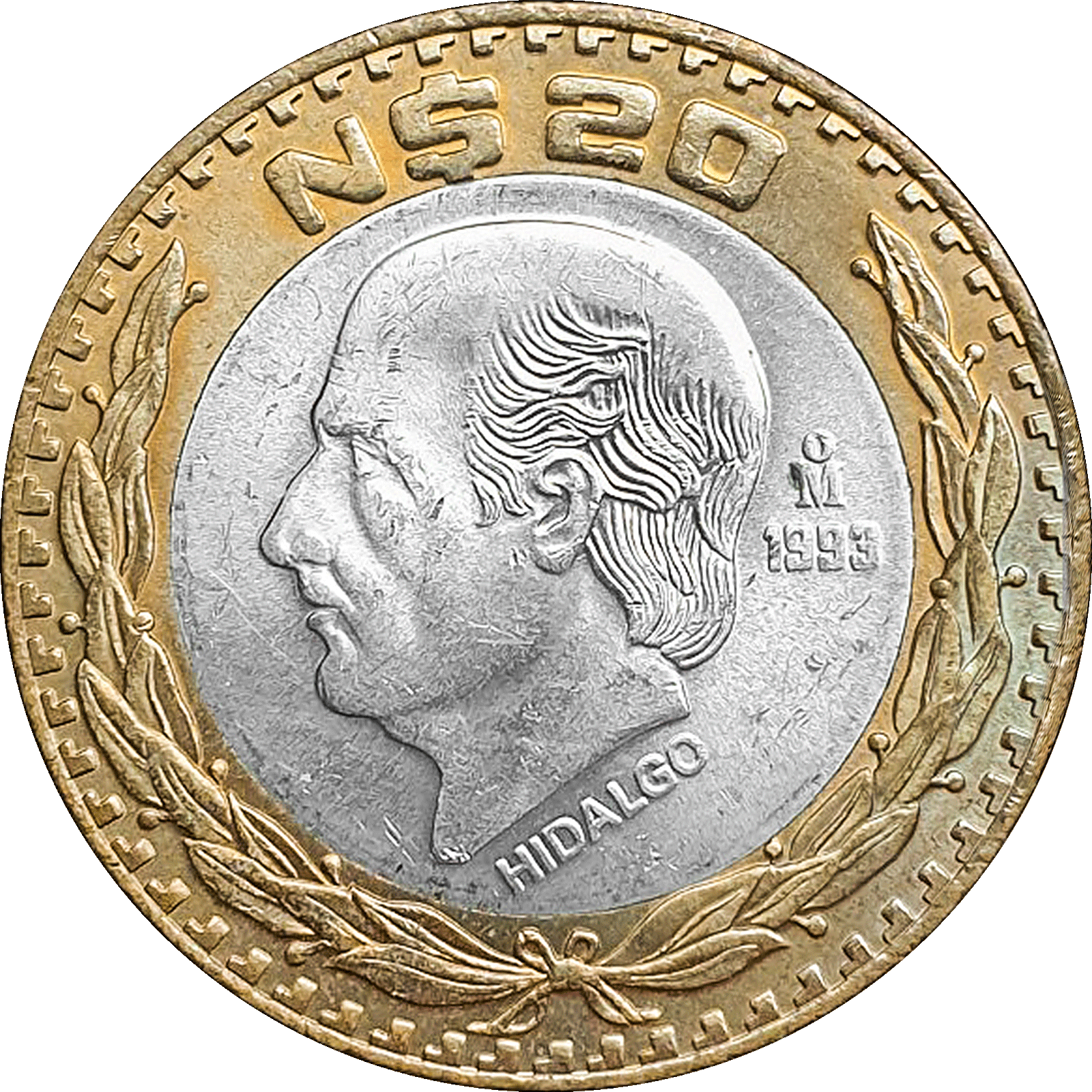 moneda 20 pesos