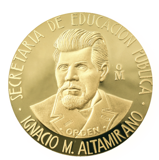 Medalla Ignacio M. Altamirano Oro (Sin Año, Condición Bueno/Regular)