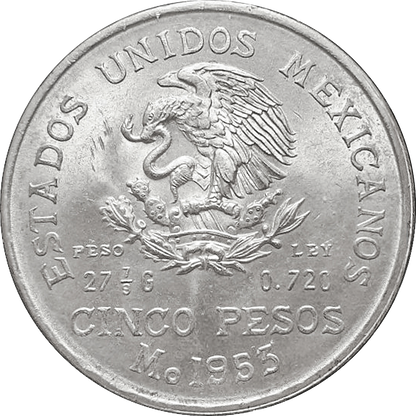 monedas de 5 pesos mexicanos conmemorativas